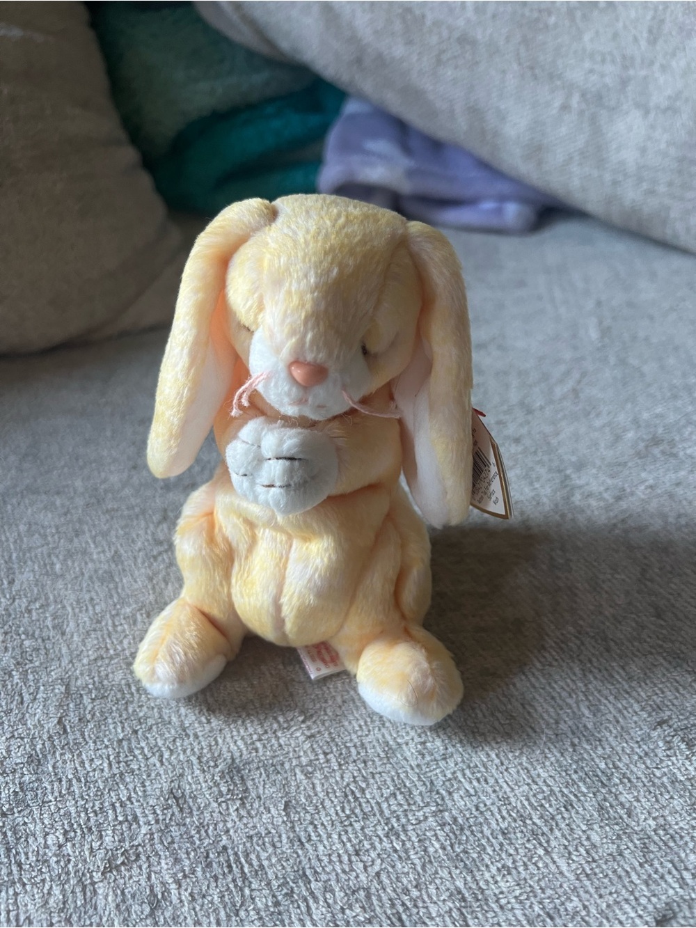 Ty Beanie Baby Grace the Praying Bunny 2000 Retired Vintage Plush with Tags